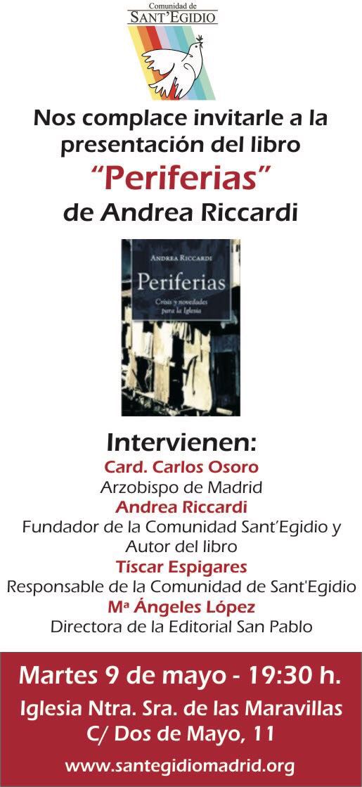 Presentación del libro Perifereias de Andrea Riccardi